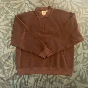 Adidas Black Toweling Rugby Shirt